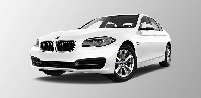 white bmw car