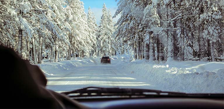Poland Winter Road