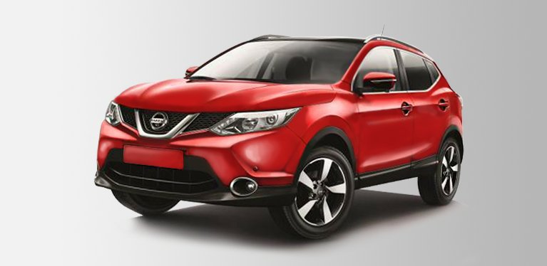 red nissan quashqai